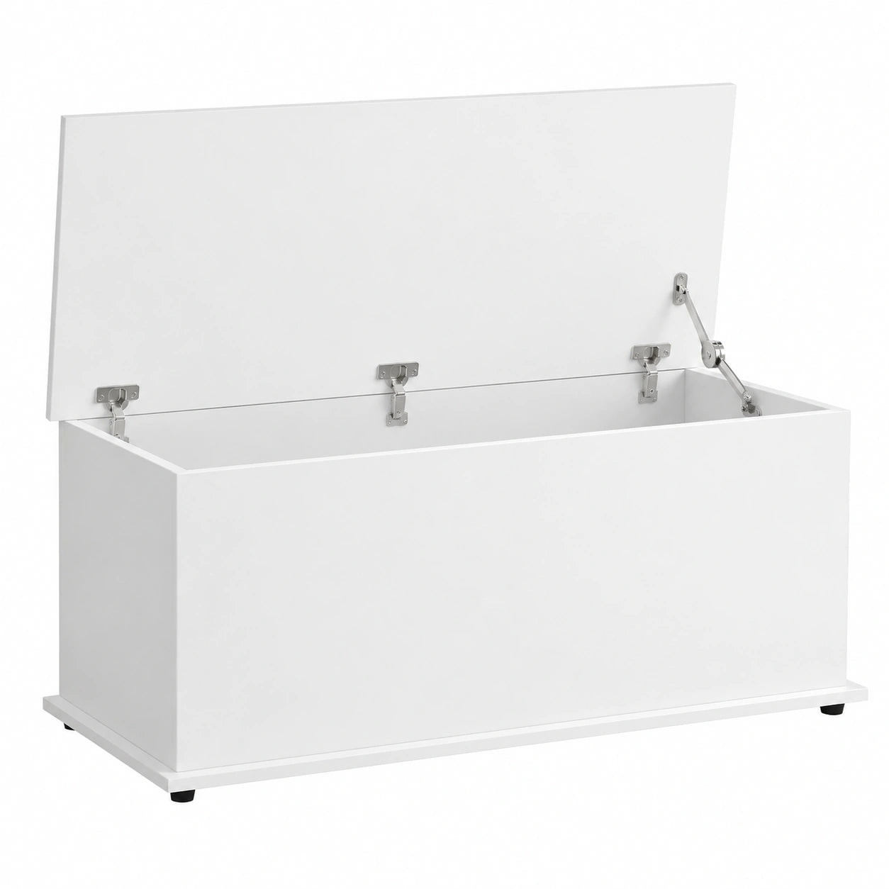 Chest, Box con Flip-Top Lid e 2 Safety Hinges, Trunk per soggiorno, Entryway, 100 × 40 × 40 cm