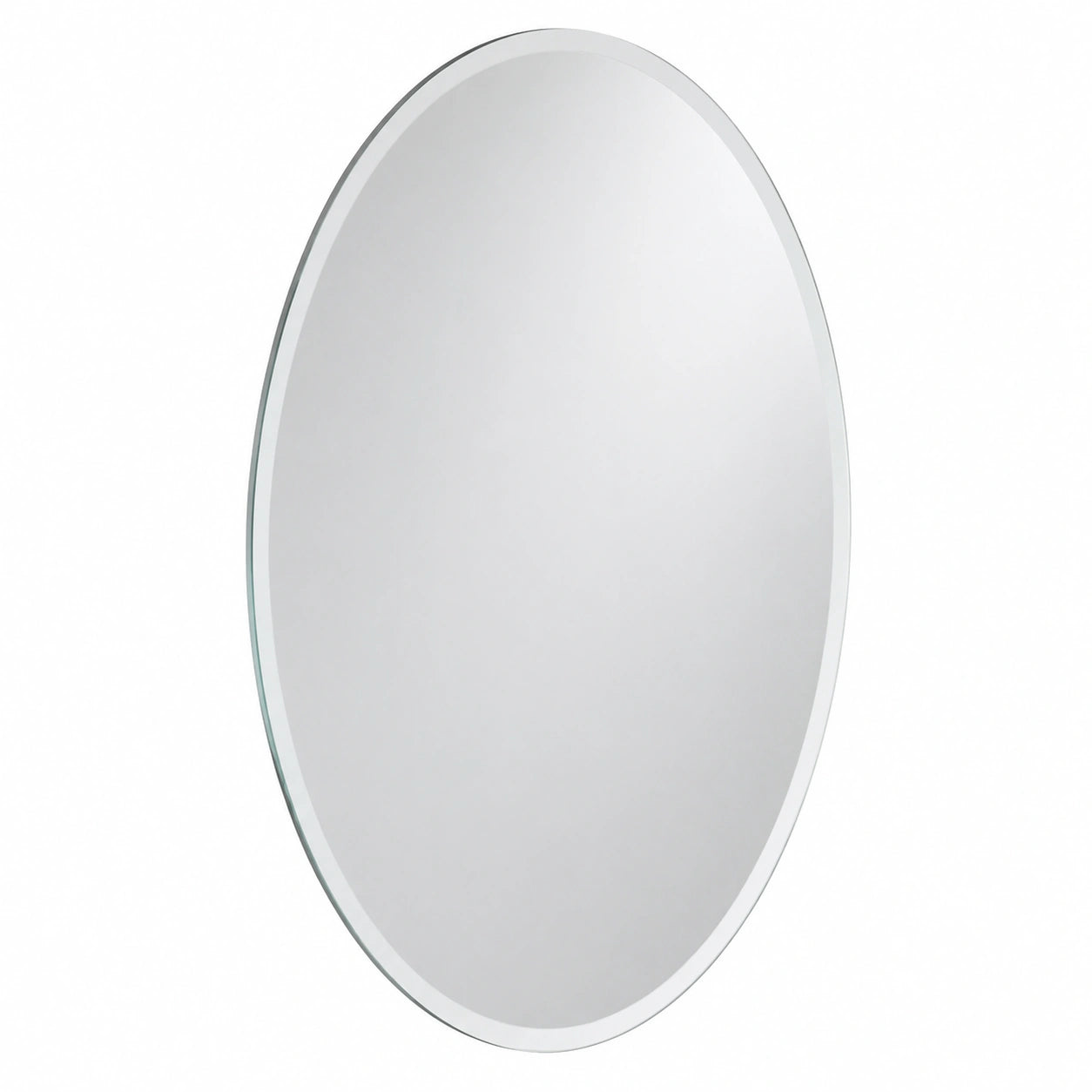 Specchio da parete Ovale, Specchiera Ovale Senza Cornice, per Bagno, Ingresso, Corridoio