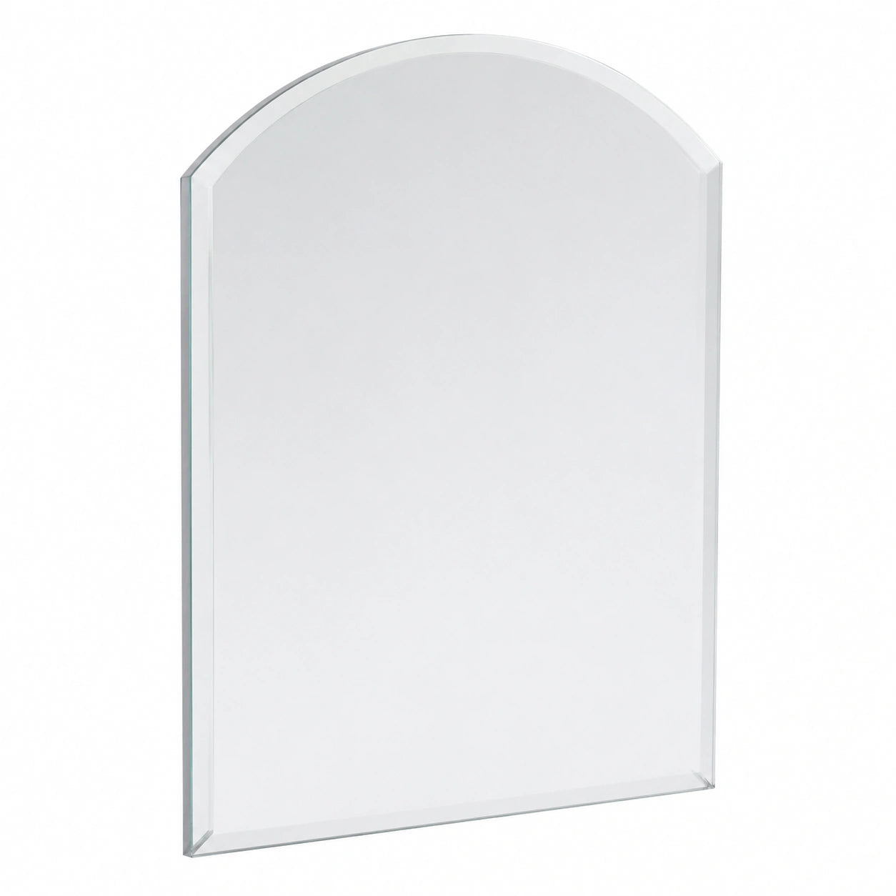 Specchio da Parete ad Arco per Bagno, Senza Cornice, Specchiera per Ingresso, Corridoio, (60cm X 45cm)