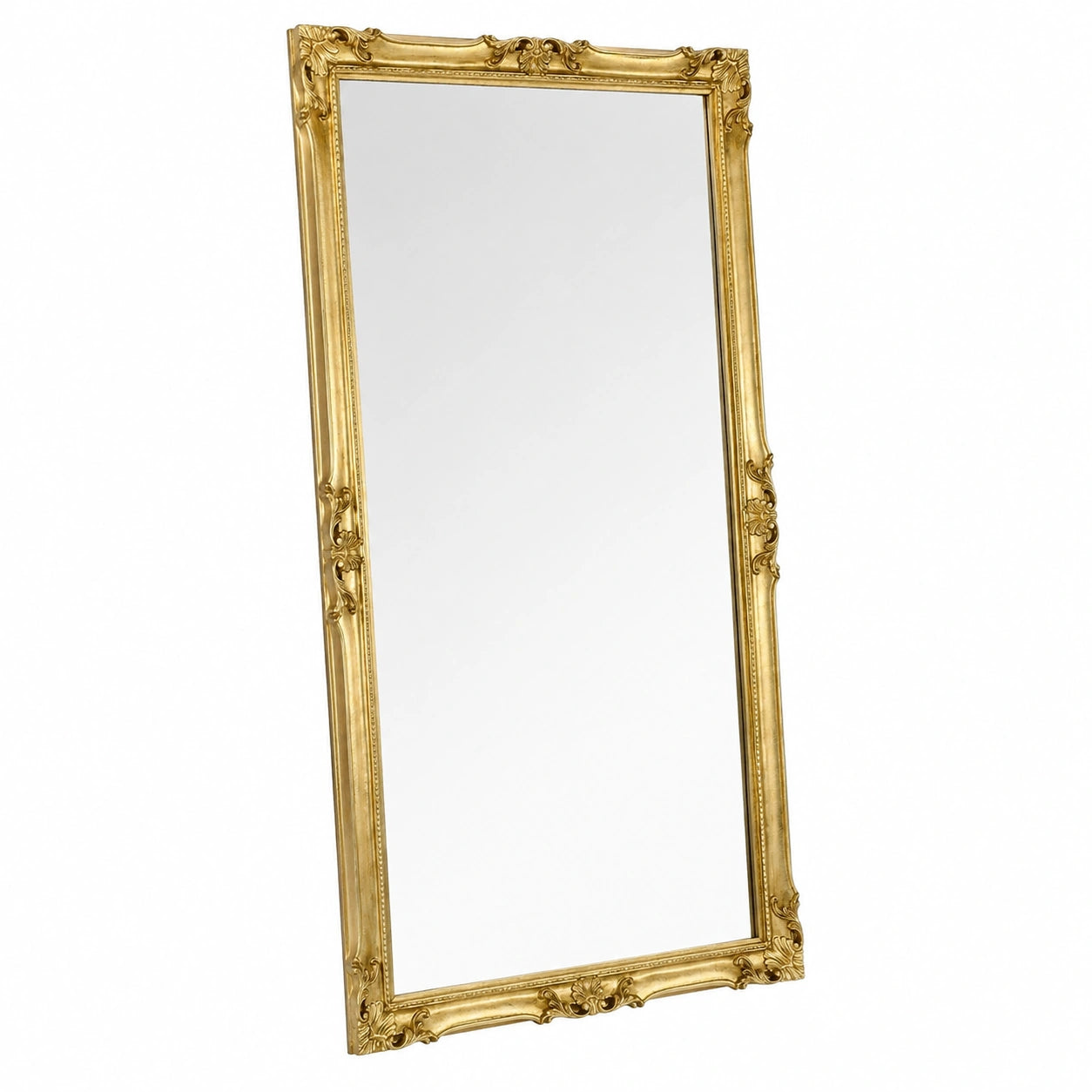 Specchio da parete grande barocco in Italy Specchiera foglia oro 82 × 142 cornice legno