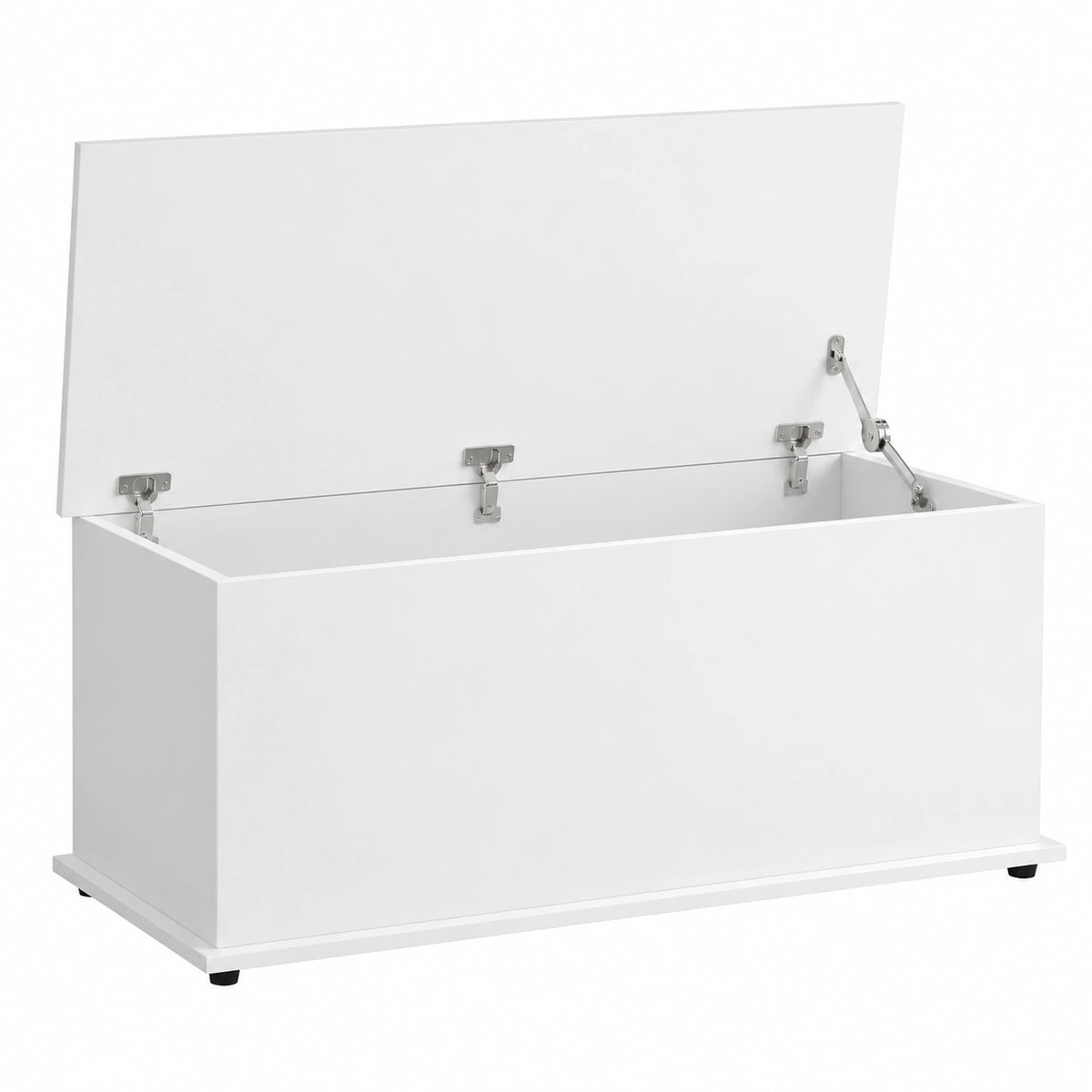 Chest, Box con Flip-Top Lid e 2 Safety Hinges, Trunk per soggiorno, Entryway, 100 × 40 × 40 cm