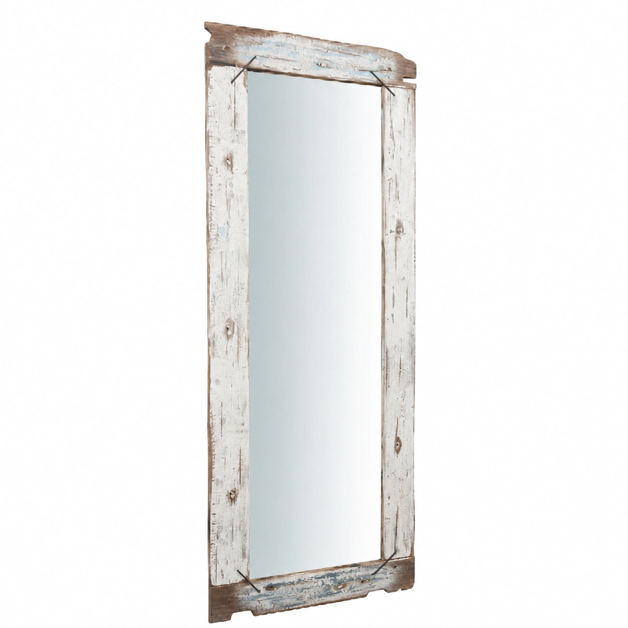Specchio da parete lungo L65,5xPR3,5xH180,5 - Specchio da terra e parete cornice in legno - Specchio camera da letto e soggiorno