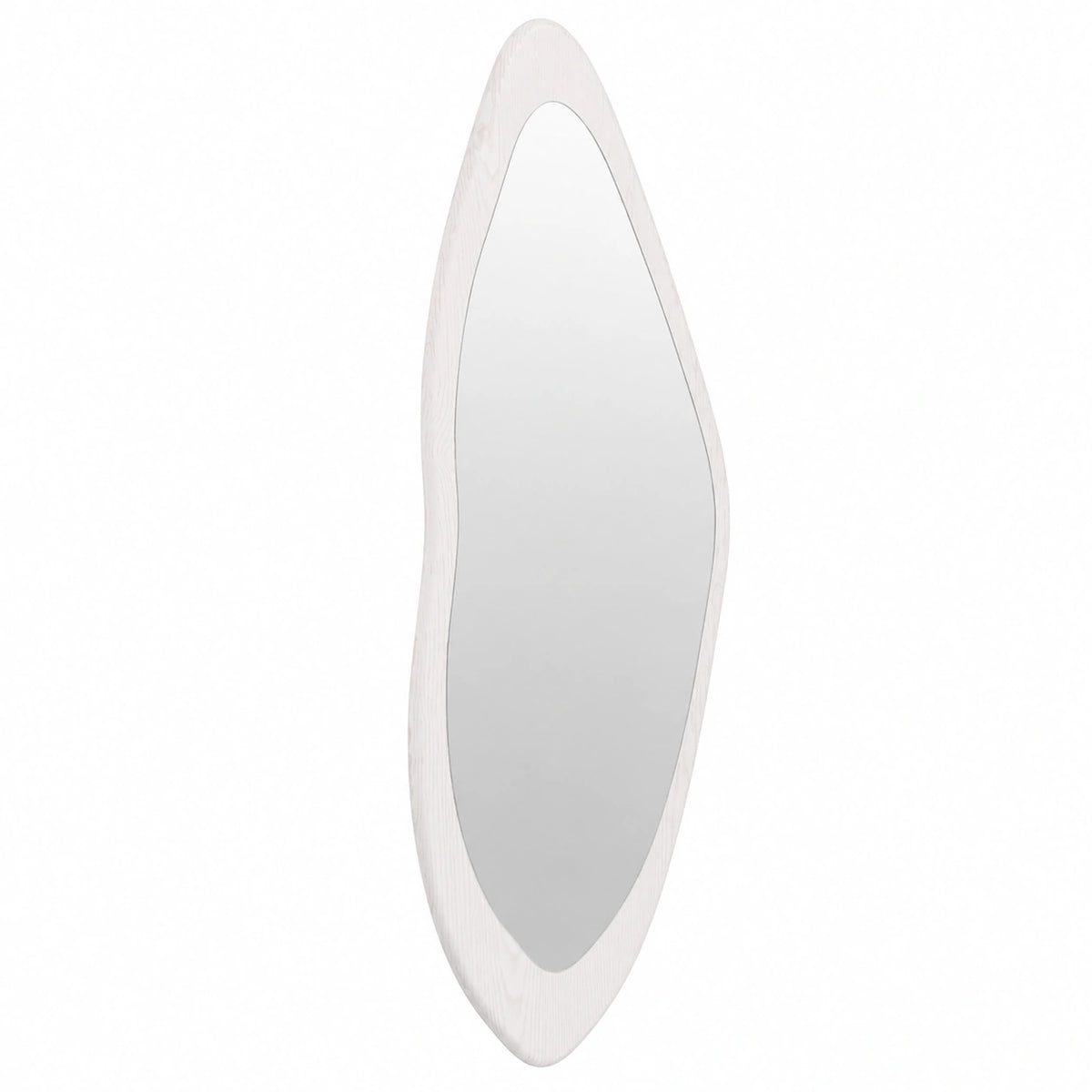 Specchio da parete irregolare a figura intera in legno - Grande specchio da parete asimmetrico moderno per camera da letto, guardaroba, soggiorno