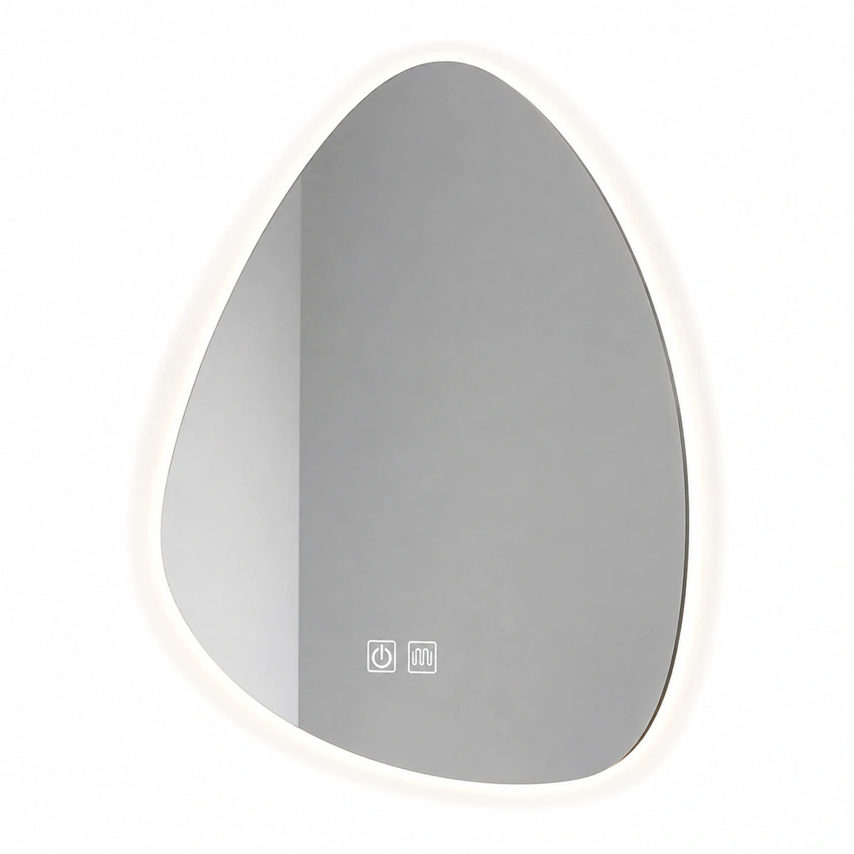 Specchio bagno led irregolare, Specchio bagno con luce senza cornice con pellicola antideflagrante, Specchio decorativo luminoso a parete