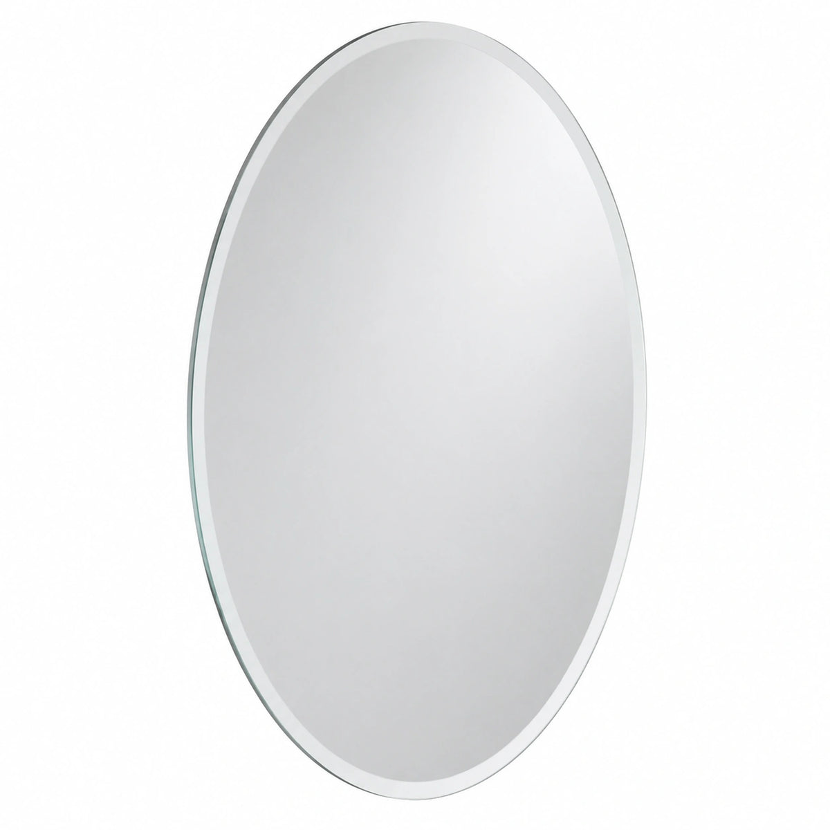 Specchio da parete Ovale, Specchiera Ovale Senza Cornice, per Bagno, Ingresso, Corridoio