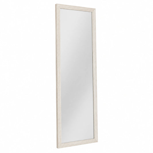 Specchio da parete specchio SHABBY CHIC 38 × 121 cm colore Beige Avorio, specchiera per camera da letto, soggiorno, ingresso, verticale o orizzontale