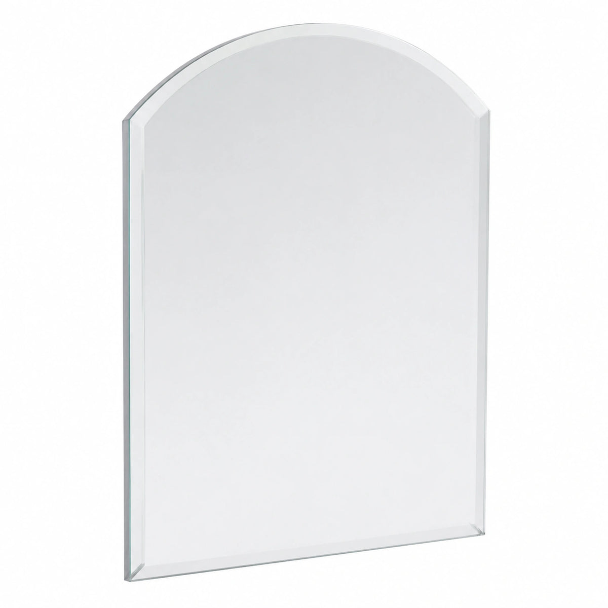 Specchio da Parete ad Arco per Bagno, Senza Cornice, Specchiera per Ingresso, Corridoio, (60cm X 45cm)