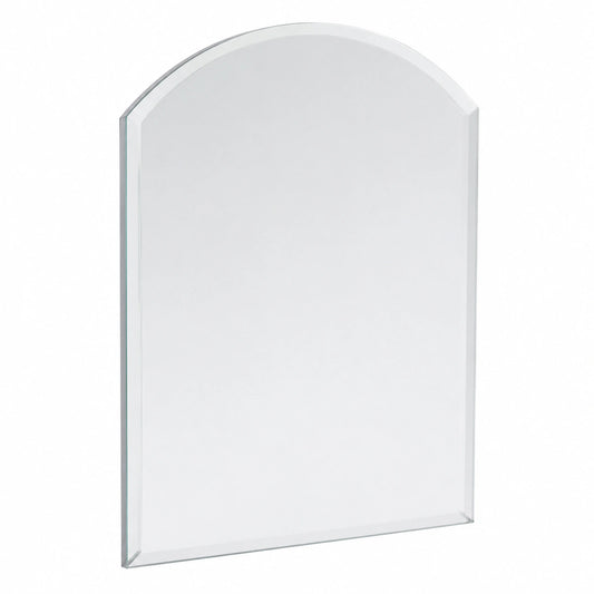 Specchio da Parete ad Arco per Bagno, Senza Cornice, Specchiera per Ingresso, Corridoio, (60cm X 45cm)