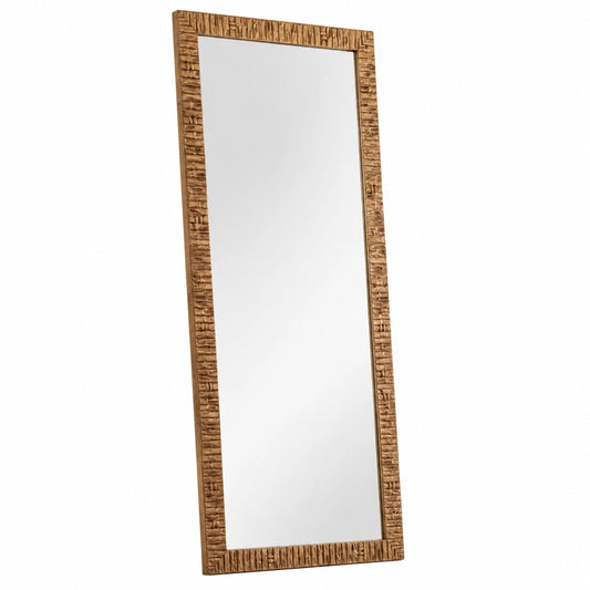 Specchio da Parete, Specchiera Muro 55 × 145 cornice legno Oro Antico, in Italy, Grande Specchio, moderno