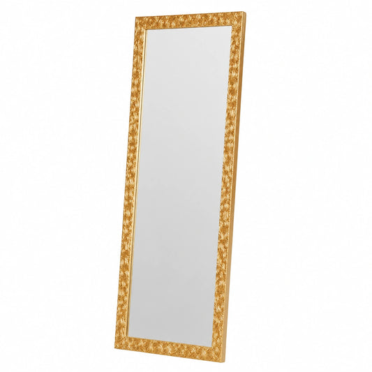Specchio da Parete Cornice Classica Legno Oro Antico cm. 55 × 145. da Appendere Verticale, Orizzontale o appoggio. Ingresso corridoio Camera da Letto