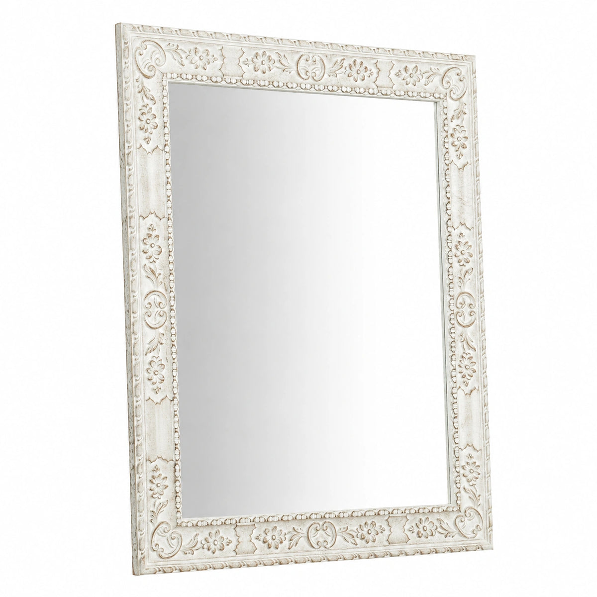 Specchio, Specchiera Lunga Rettangolare da Parete, da Appendere al Muro, Orizzontale e Verticale, Shabby Chic