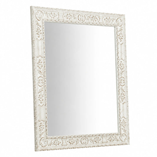 Specchio, Specchiera Lunga Rettangolare da Parete, da Appendere al Muro, Orizzontale e Verticale, Shabby Chic