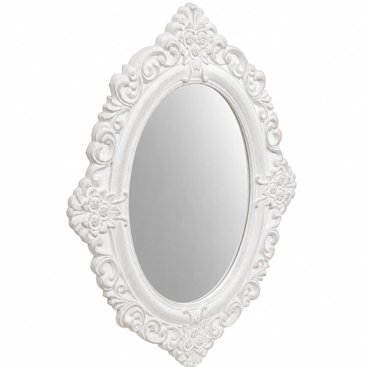 Specchio da parete lungo 50 × 58 × 2 cm - Specchio da muro - Specchio Soggiorno, Ingresso - Specchiera camera da letto Cornice in legno - Specchiera